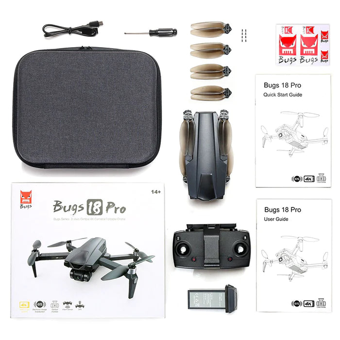 MJX Bugs B18 Pro 3-Axis Gimbal 4K EIS HD Camera GPS 5G WiFi Drone