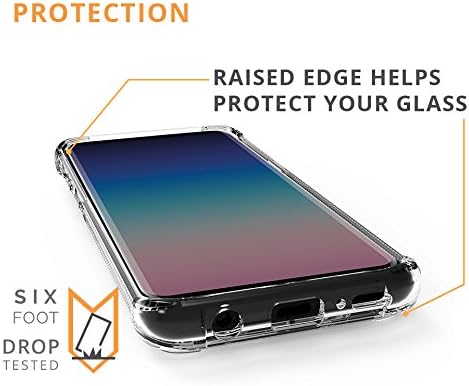 Scooch Wingman | Kickstand Case for Samsung Galaxy S9+ Shockproof Protective Cover (Clear)