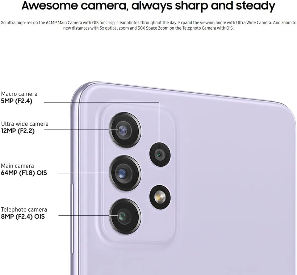Galaxy A72 128GB (Unlocked) - Renewed