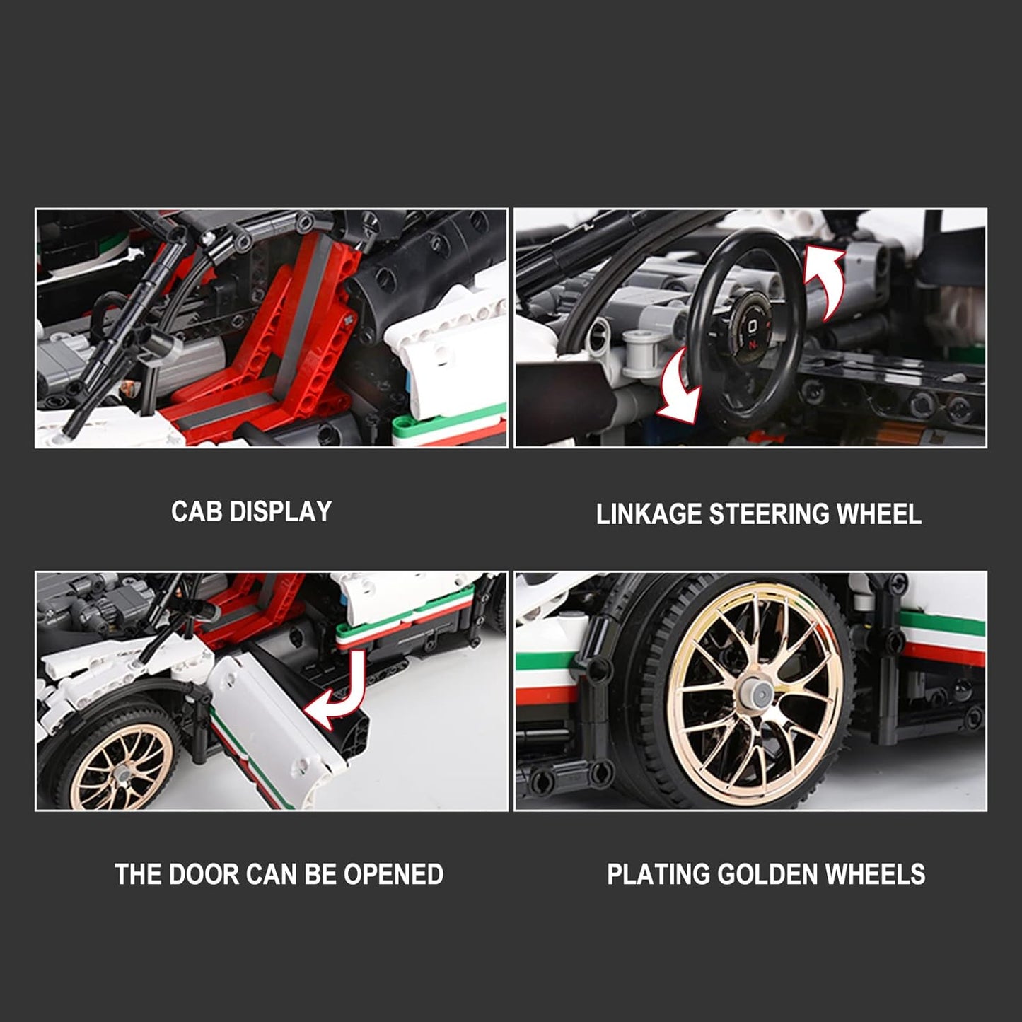Mould King 13060 Pagani Zonda R 1:8 RC with 2299 pieces