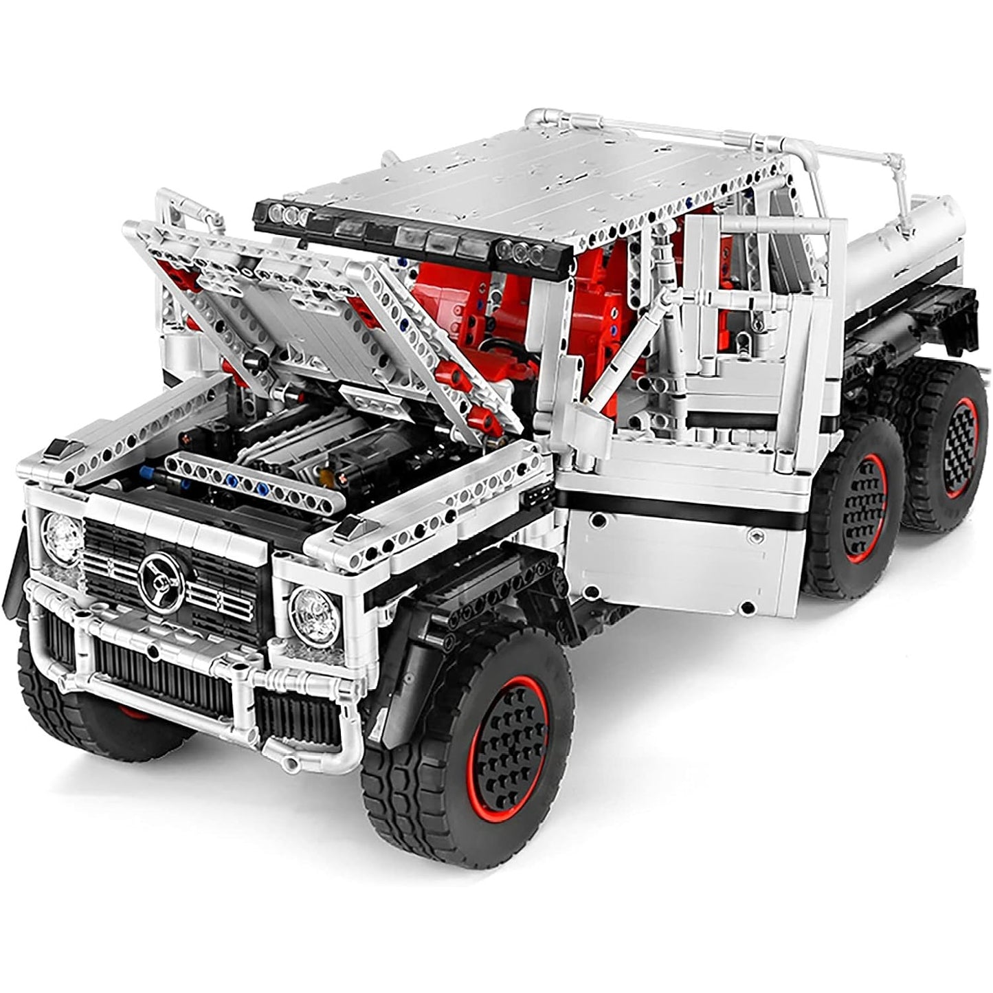 Mould King 13061 Mercedes Benz G700 6x6 RC Car with 3686 pieces