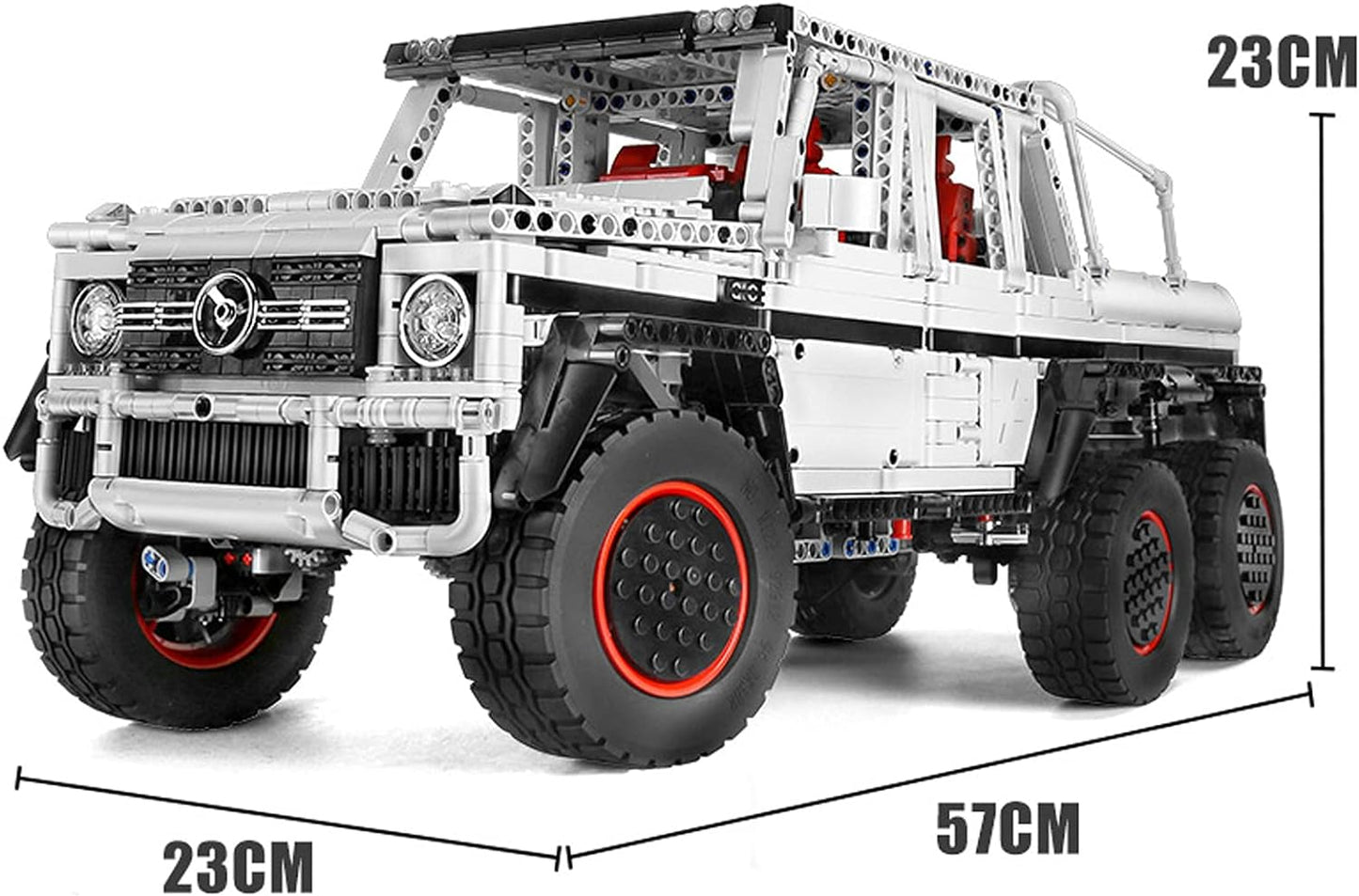 Mould King 13061 Mercedes Benz G700 6x6 RC Car with 3686 pieces