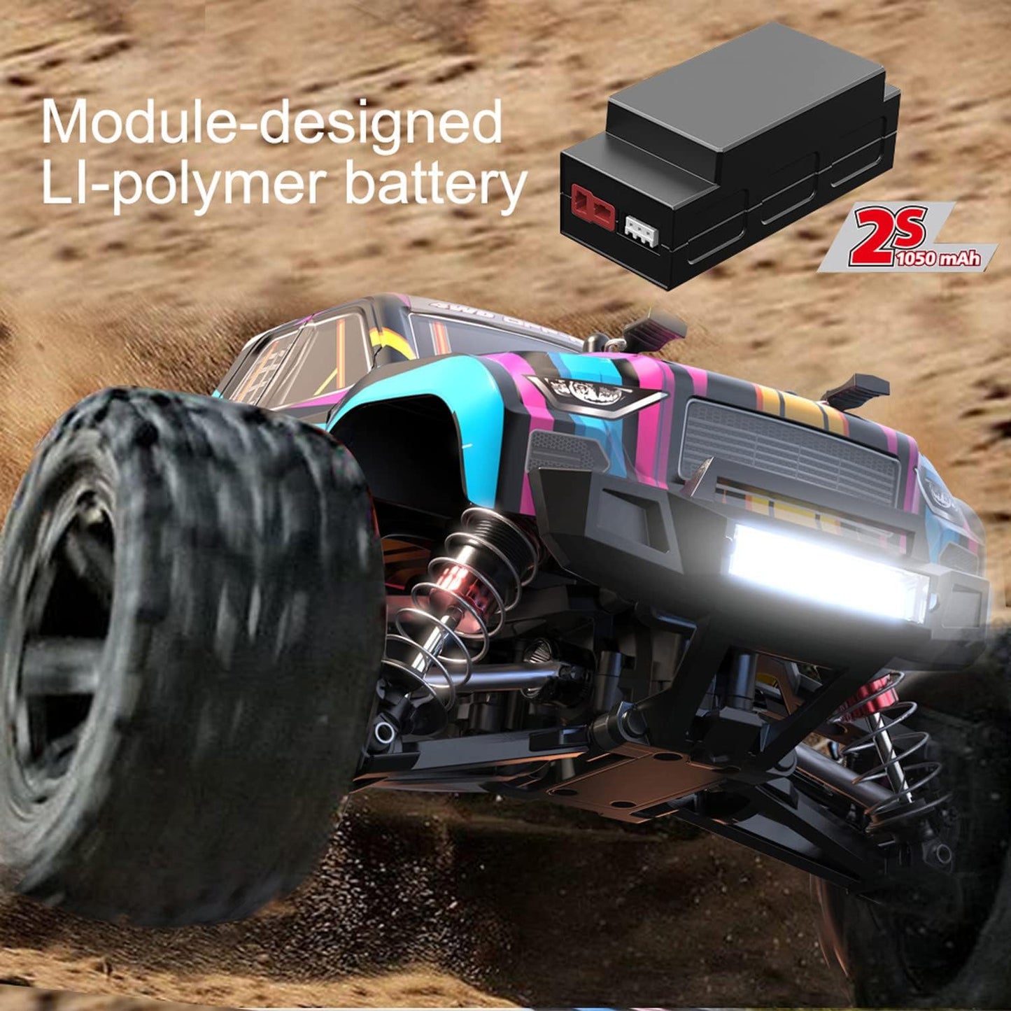 Hyper Go MJX 16209 RC Truck, 1/16 Brushless Off-Road 45km/h, 4WD