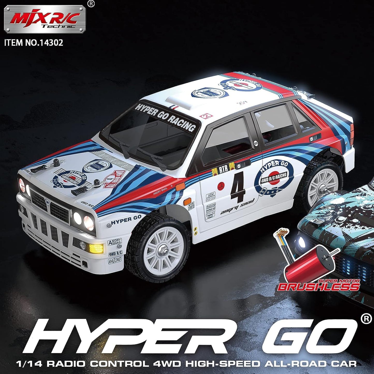 Hyper Go MJX 14302 RC Truck, 1/14 High Speed Drift Truck 42km/h, 4WD