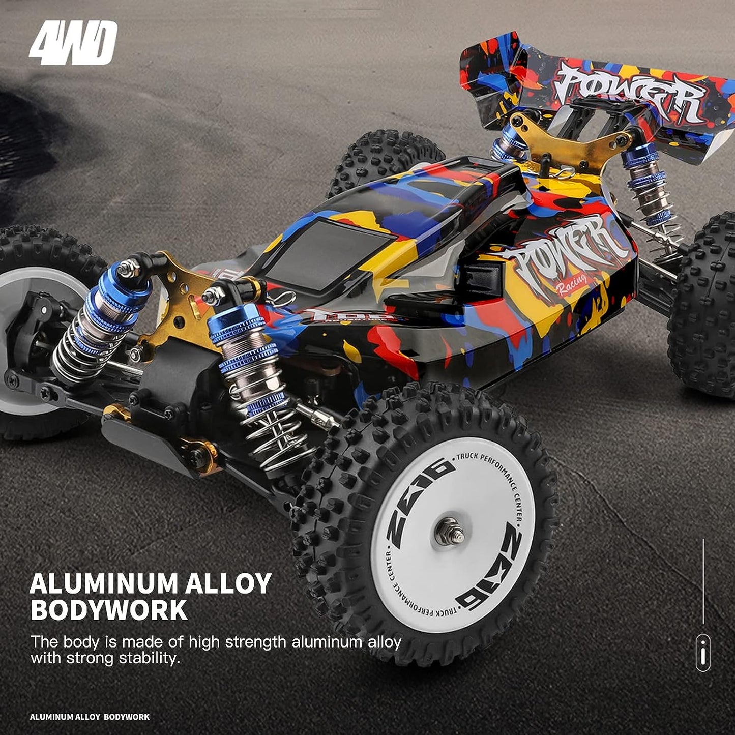 WLtoys 124007 1/12 RC Car 2.4GHz 75KM/H High Speed Off Road 4WD Trucks