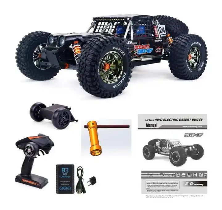 1/7 ZD Racing DBX 07 RC Buggy 4WD High Speed Desert Monster Off-Road Car RTR