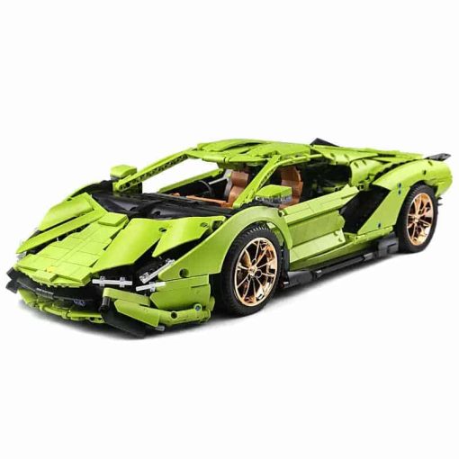 Mould King 13057S Lamborghini Sian Green with 3868 pieces