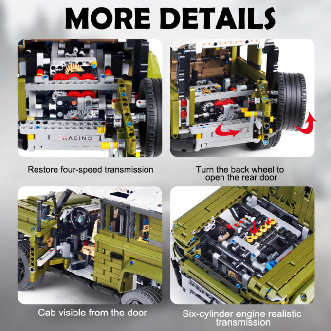 Mould King 13175 Land Rover Defender 1:8 with 2668 pieces