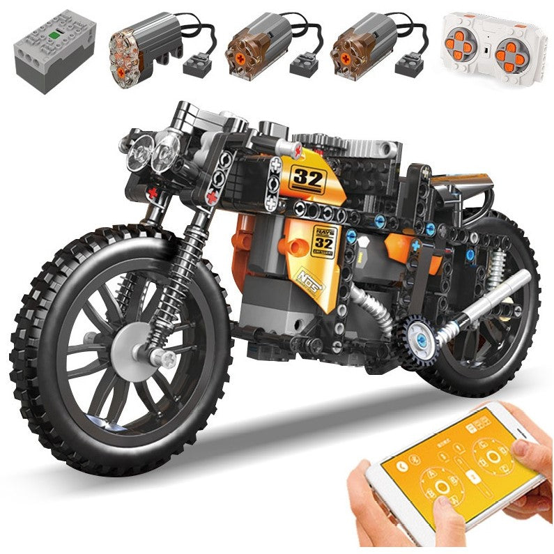 Mould King 23005 RC Motorcycle with 383 pieces