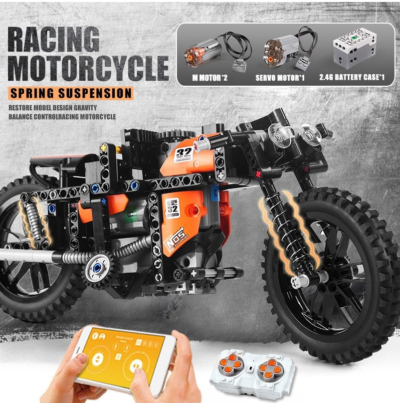Mould King 23005 RC Motorcycle with 383 pieces