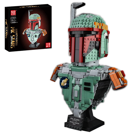 Mould King 21021 Bounty Hunter Bust with 1268 pieces
