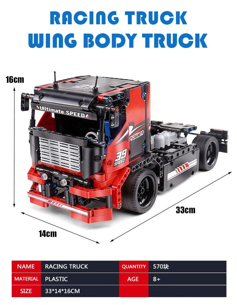 Mould King 15002 RC Race Truck with 570 pieces