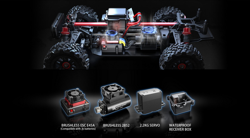 MJX HYPER GO 14209 RC CAR 4WD 1/14 BRUSHLESS MOTOR 75KMH DESERT RACER