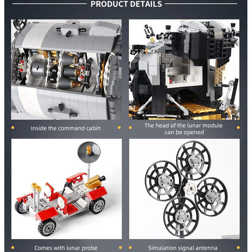 Mould King 21006 Apollo 11 Spacecraft with 7106 pieces