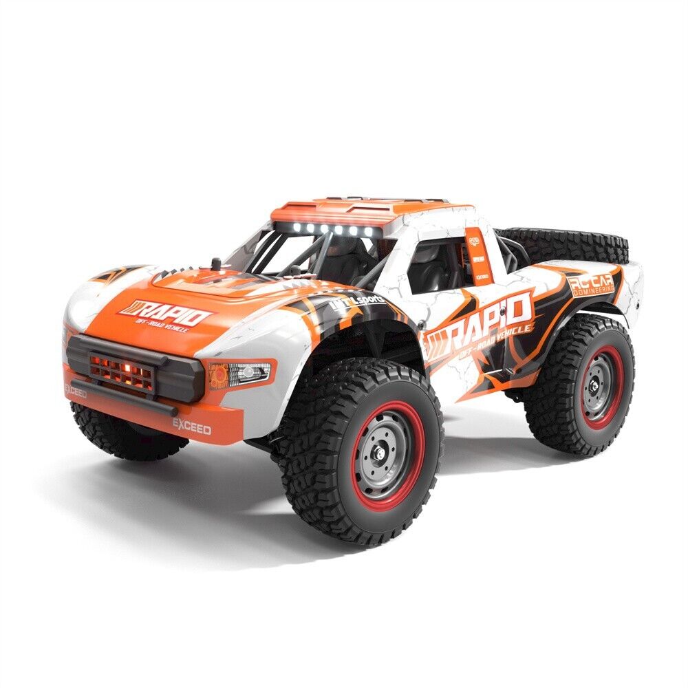 JJRC Q130 1/14 4X4 Brushless Off-Road RC Car, 34MPH (Orange)