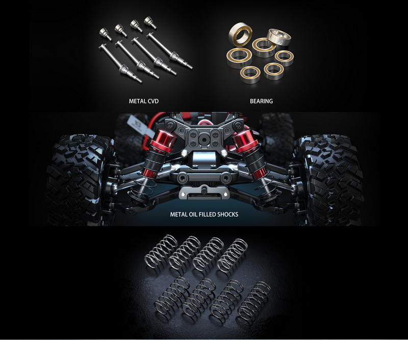 MJX HYPER GO 14209 RC CAR 4WD 1/14 BRUSHLESS MOTOR 75KMH DESERT RACER