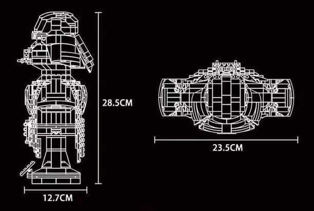 Mould King 21020 Darth Lord Bust with 936 pieces