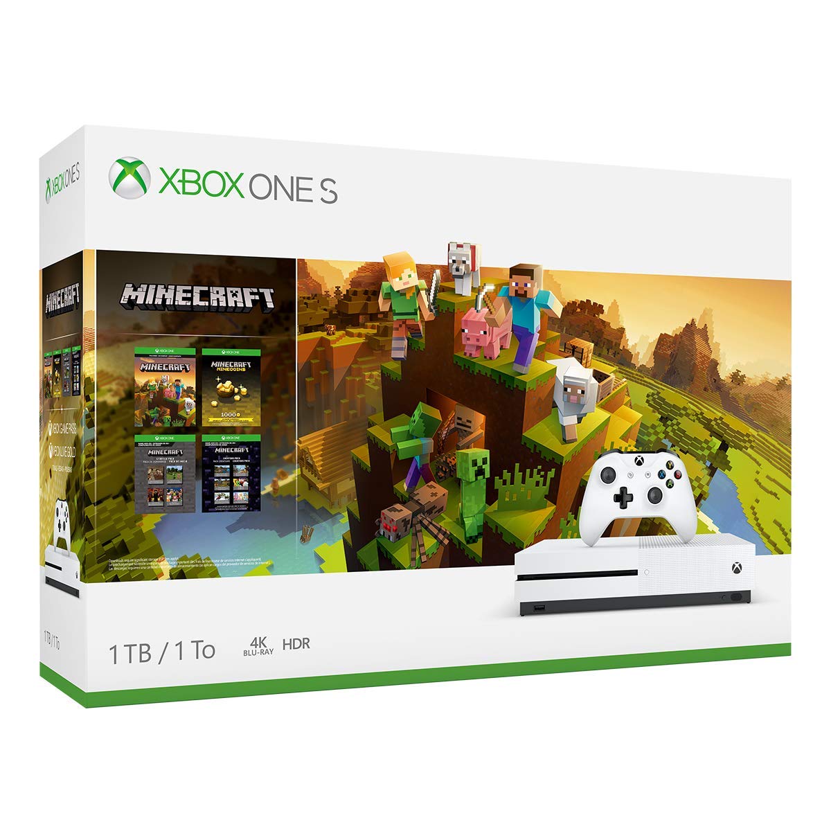 Xbox One S 1Tb Console - Minecraft Creators Bundle