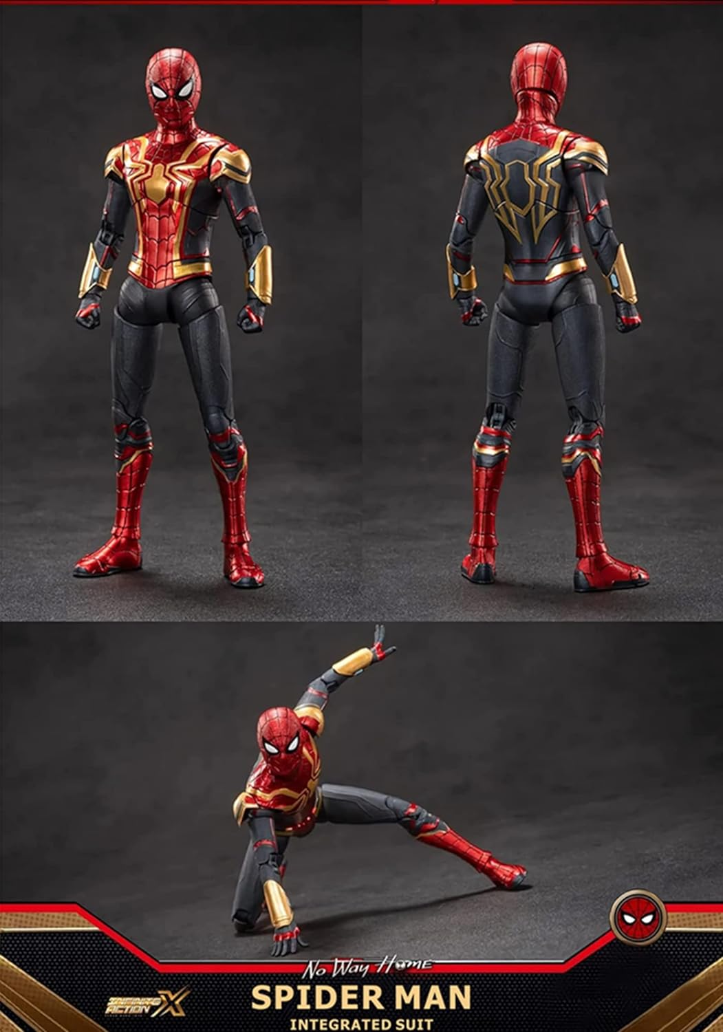 Marvel Spiderman Red & Gold Suit Collectible Action Figure