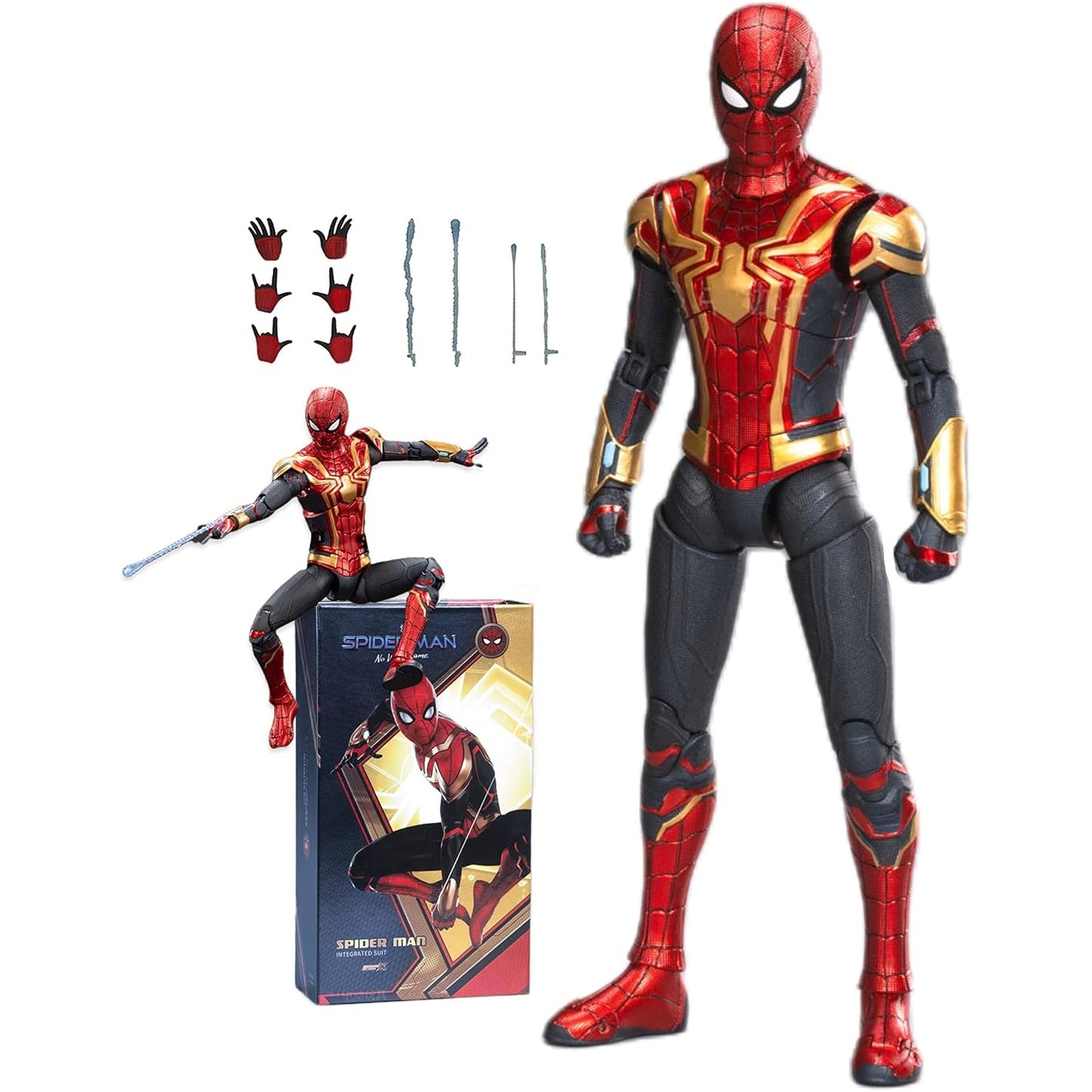 Marvel Spiderman Red & Gold Suit Collectible Action Figure