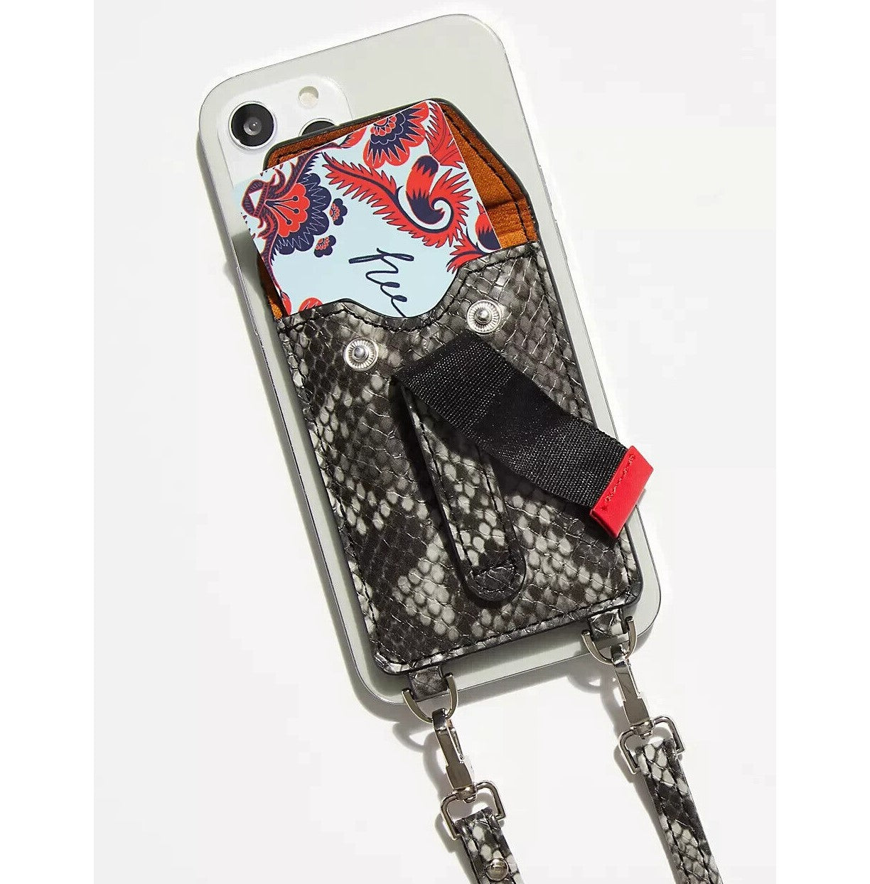 Phone Flipper Phone Wallet Attachment w/ Strap